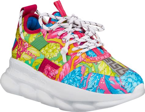 versace sneakers multicolor|Versace tribute sneakers.